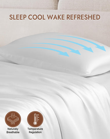 SilkSilky pillowcase reduces friction for frizz-free overnight hair.
