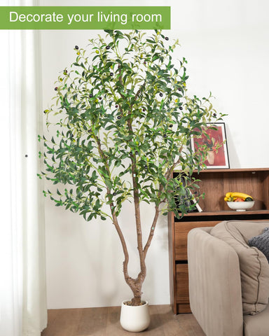 Sillaff olive branches close-up showing lifelike leaves for realistic decor