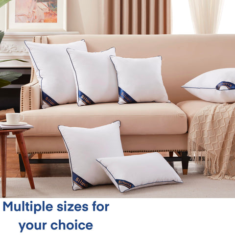 Siluvia bedroom setup with decorative pillows adds cozy ambience.