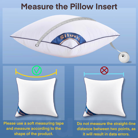 Siluvia pillow inserts regain fluffy look after fluffing.
