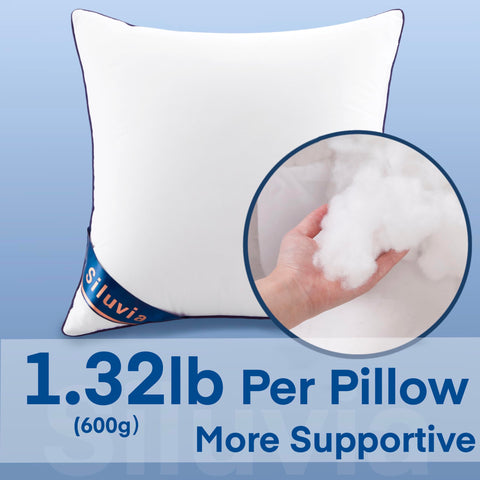 Siluvia white cotton covers provide soft touch and easy care