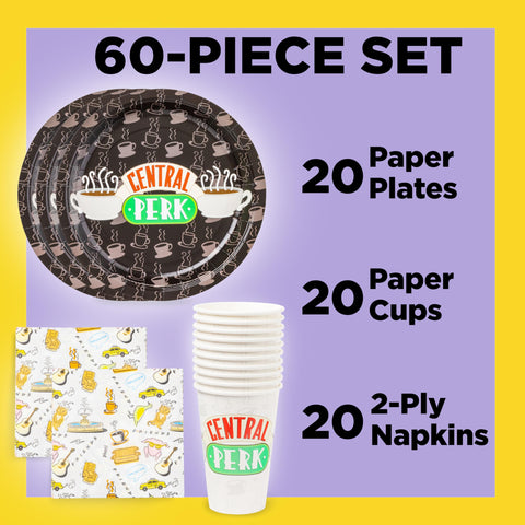 Silver Buffalo Central Perk 16oz cups offer sturdy beverages with iconic flair.