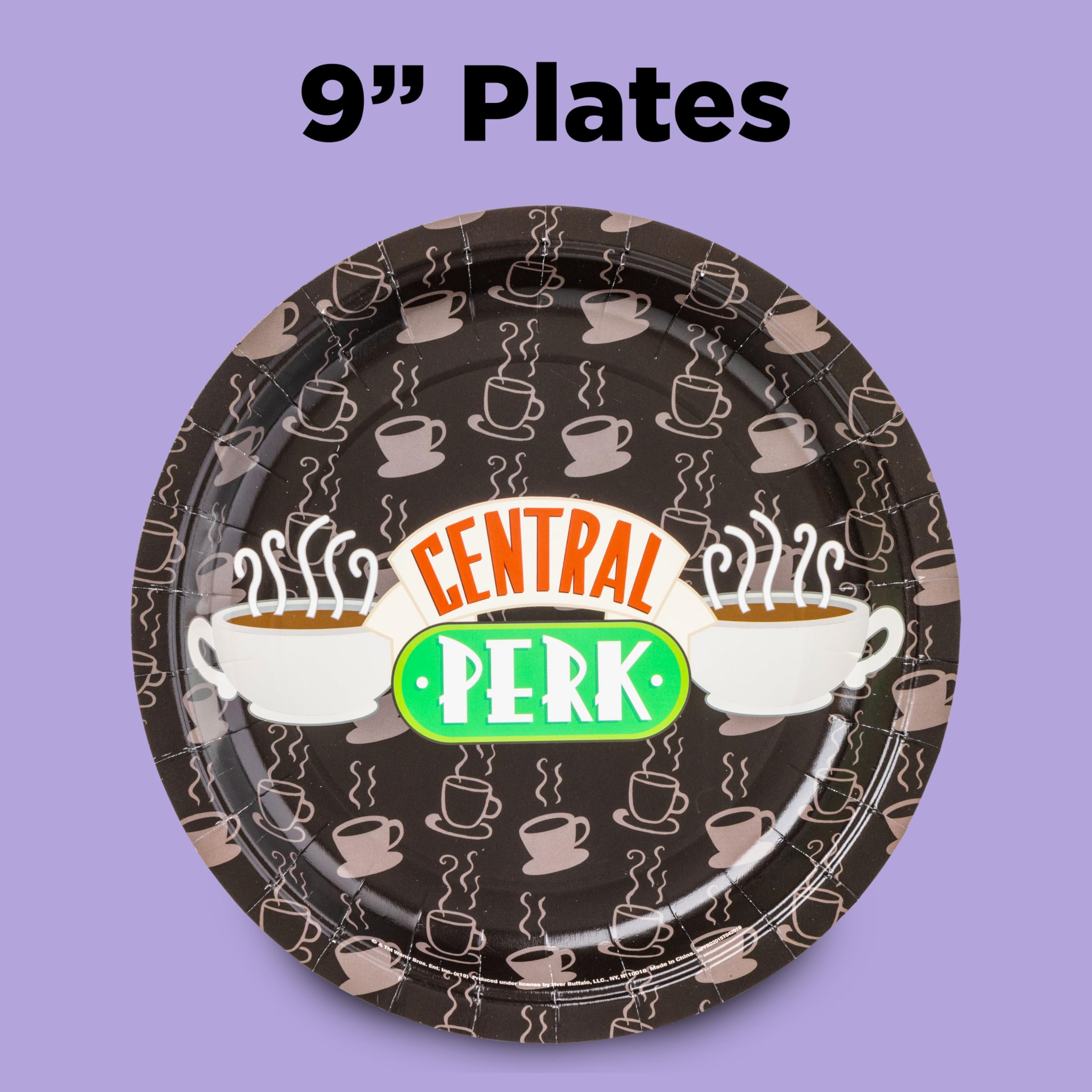 Silver Buffalo Central Perk two-ply napkins absorb spills with style.