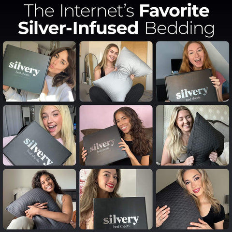 Silvery 100-night sleep trial offer banner