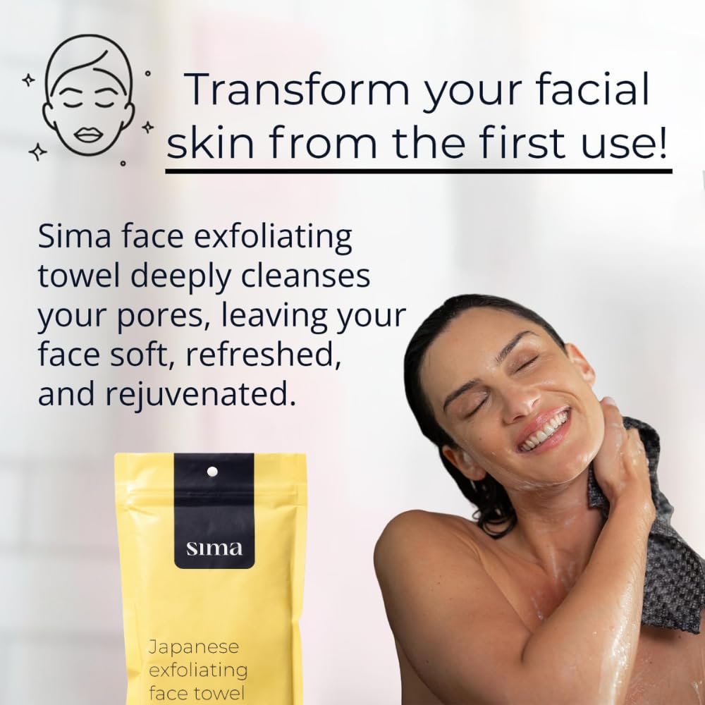 Sima Brand hexagon fiber closeup highlighting dual exfoliation texture.