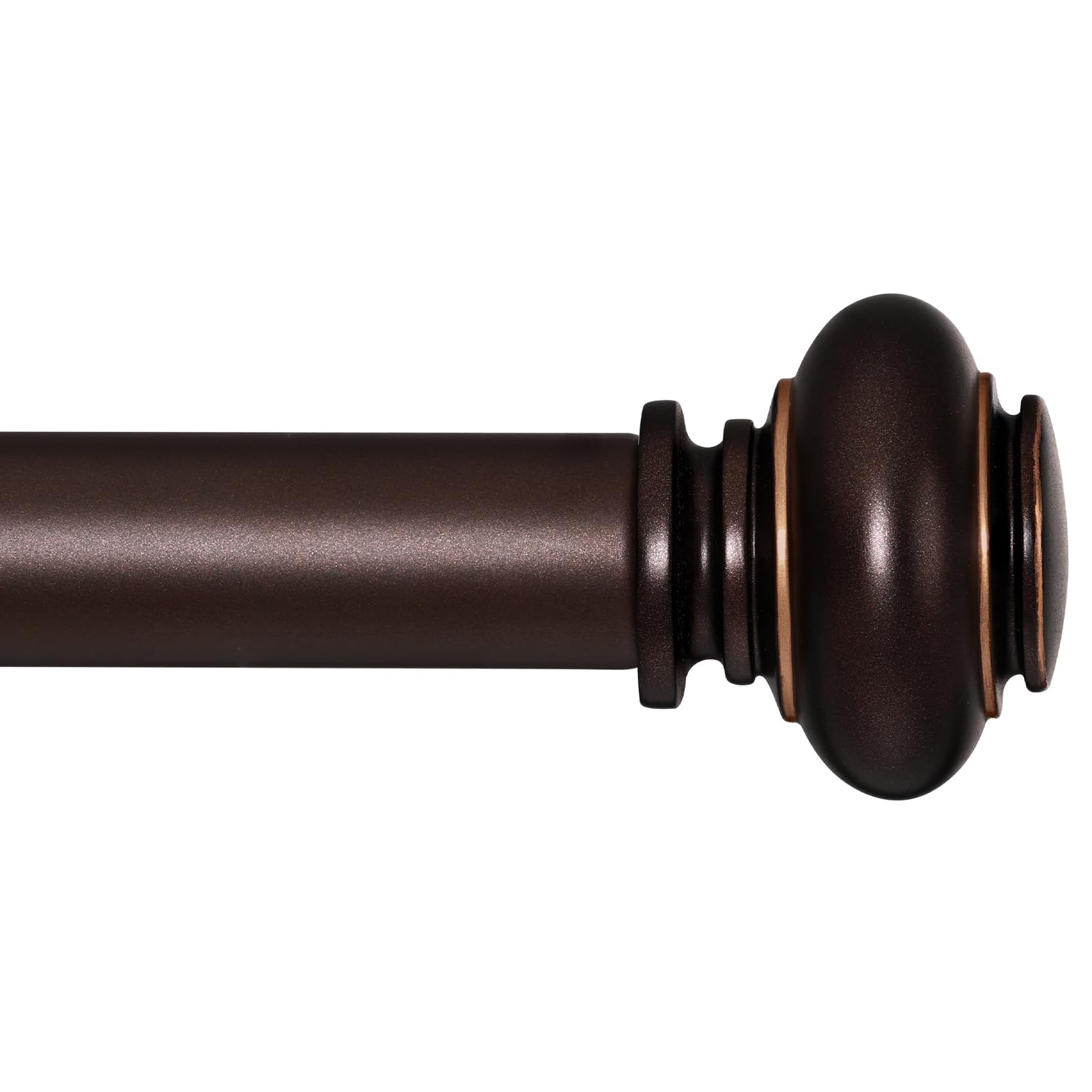 SIMEWIN bronze curtain rods assembly set enables fast, secure window mounting.