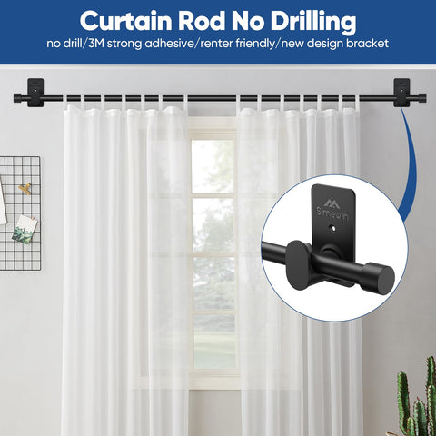 SIMEWIN adhesive brackets shown for damage-free window mounting