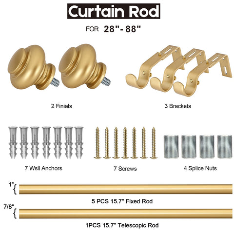 SIMEWIN curtain rod adds a touch of elegance to rooms