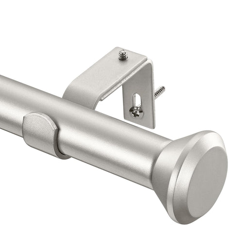 SIMEWIN heavy-duty curtain rod in 1in diameter extends 48-84 inches for versatile sizing.