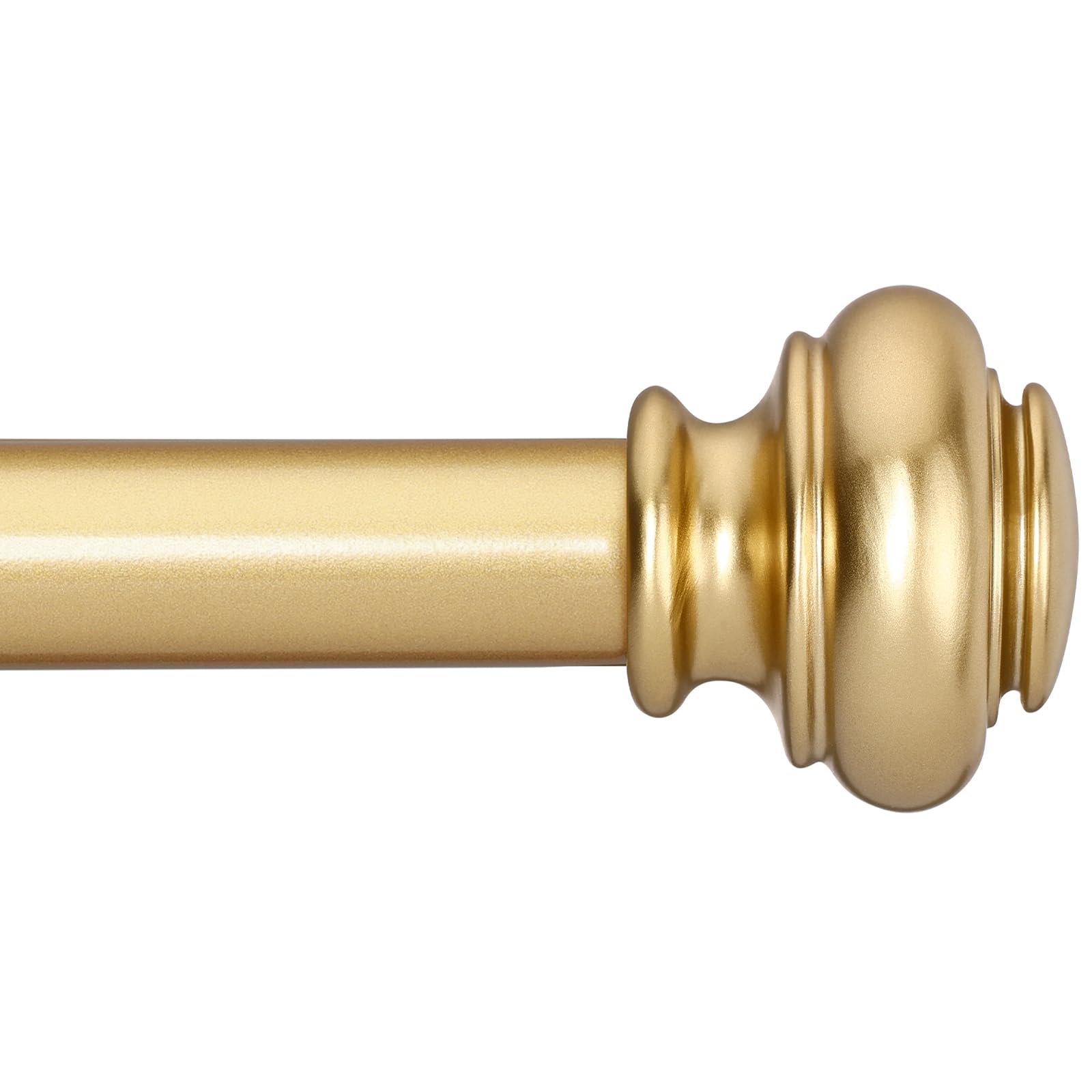 SIMEWIN heavy-duty curtain rod extended supports long drapes with durability.