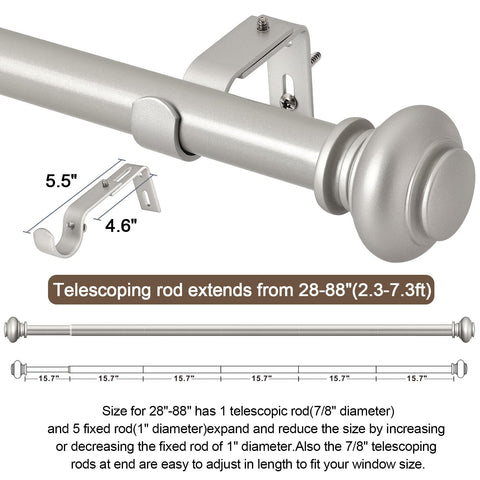 SIMEWIN silver finish coordinates with chrome and nickel hardware.