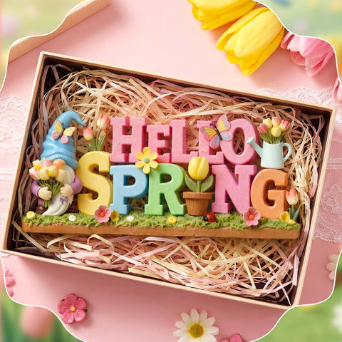 Simgoing Hello Spring gnome makes a cheerful gift for seasonal decor