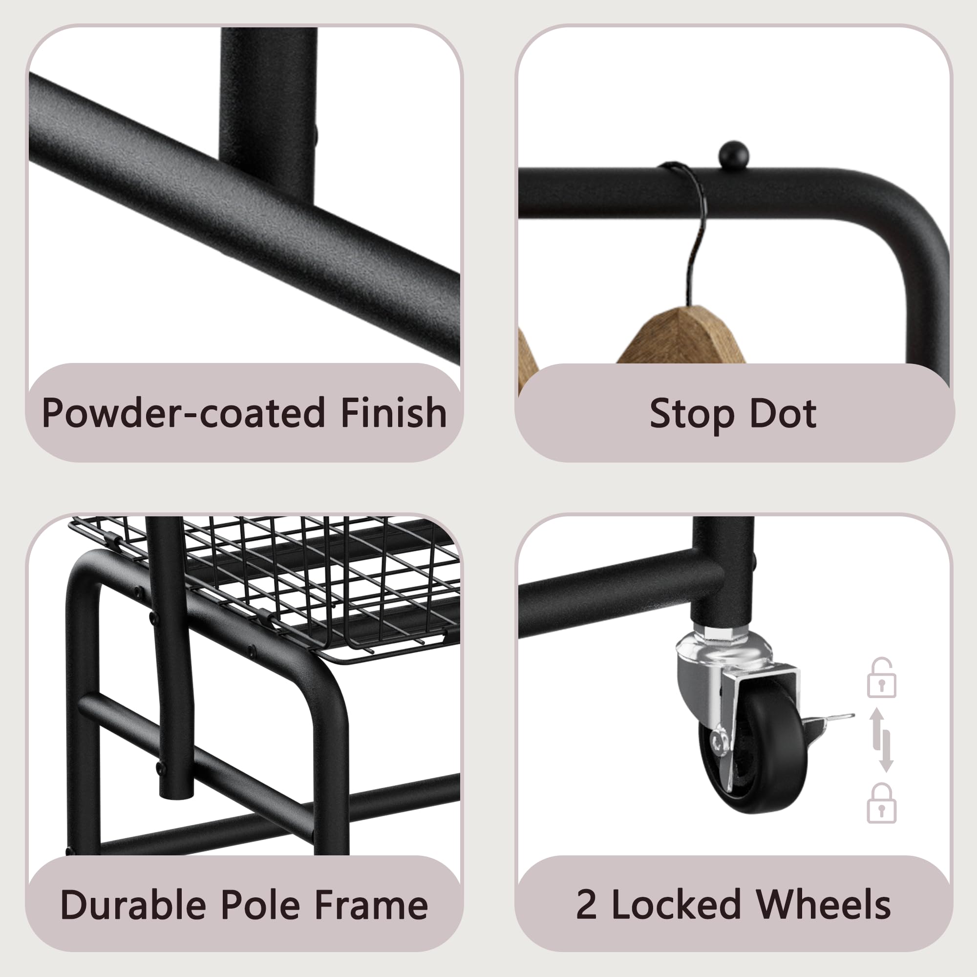 SIMHOMSTOR durable steel tubing supports heavy daily use