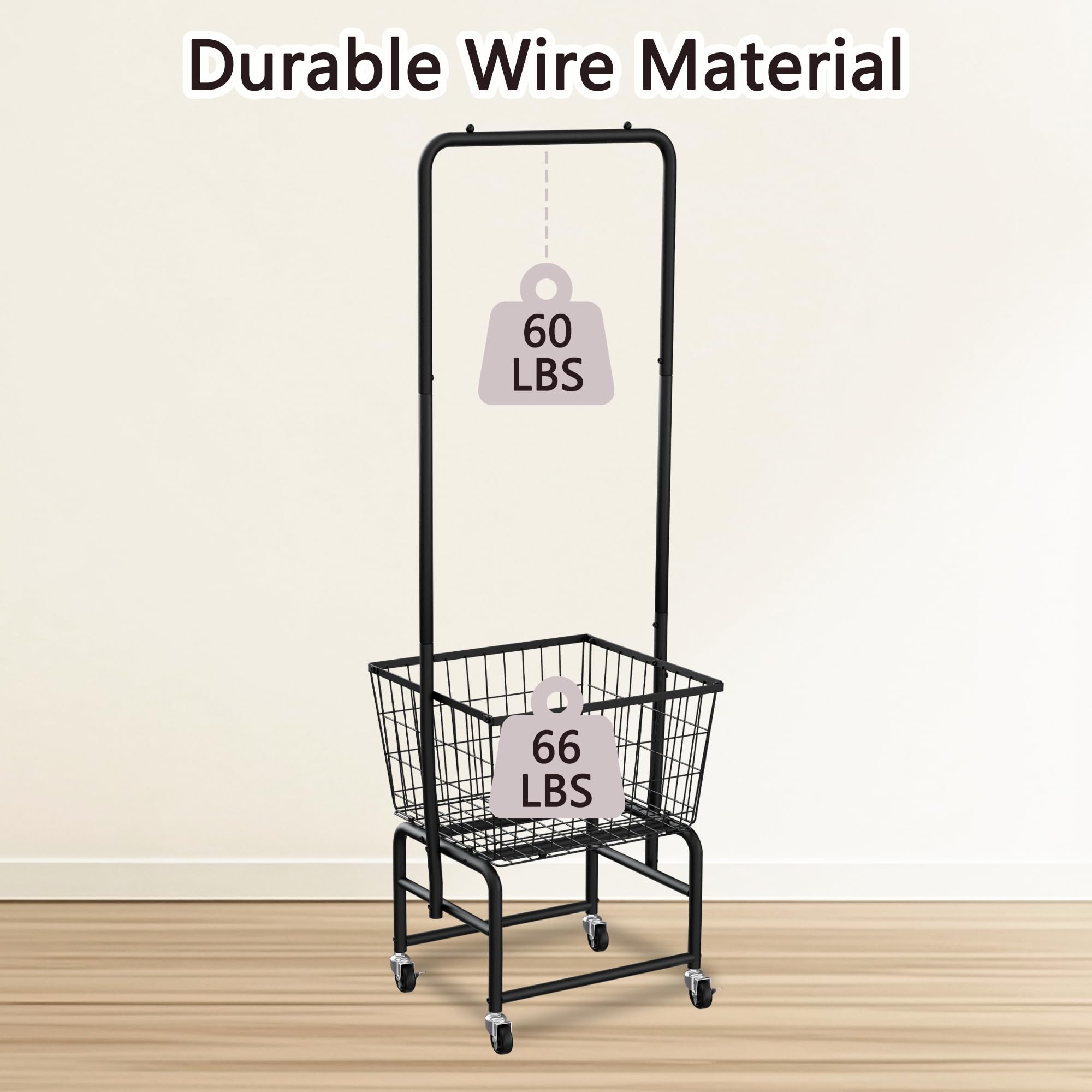 SIMHOMSTOR lockable casters keep the unit secure when needed