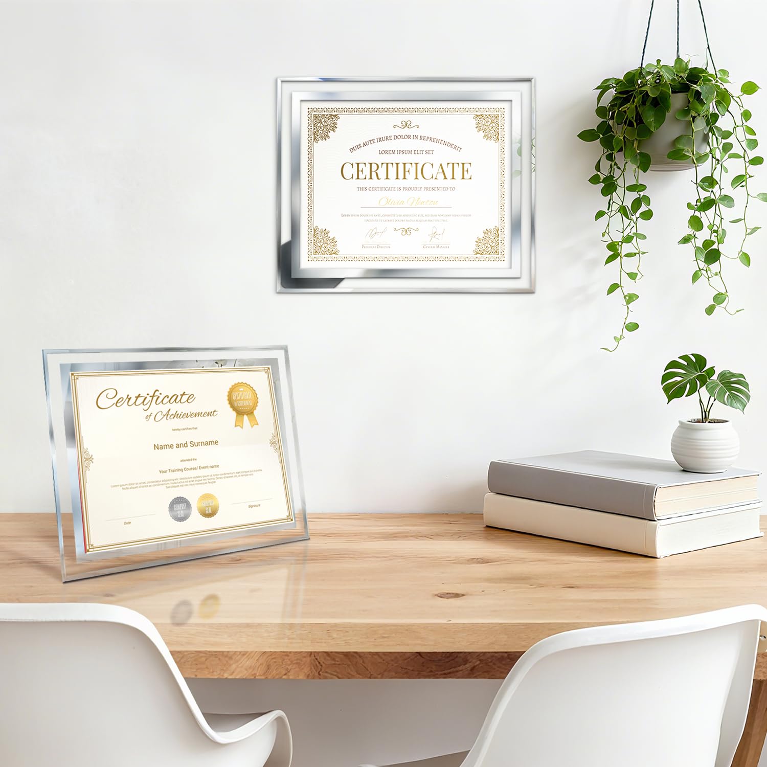 SIMON'S SHOP 8.5x11 frame with slip-in design for easy inserts.