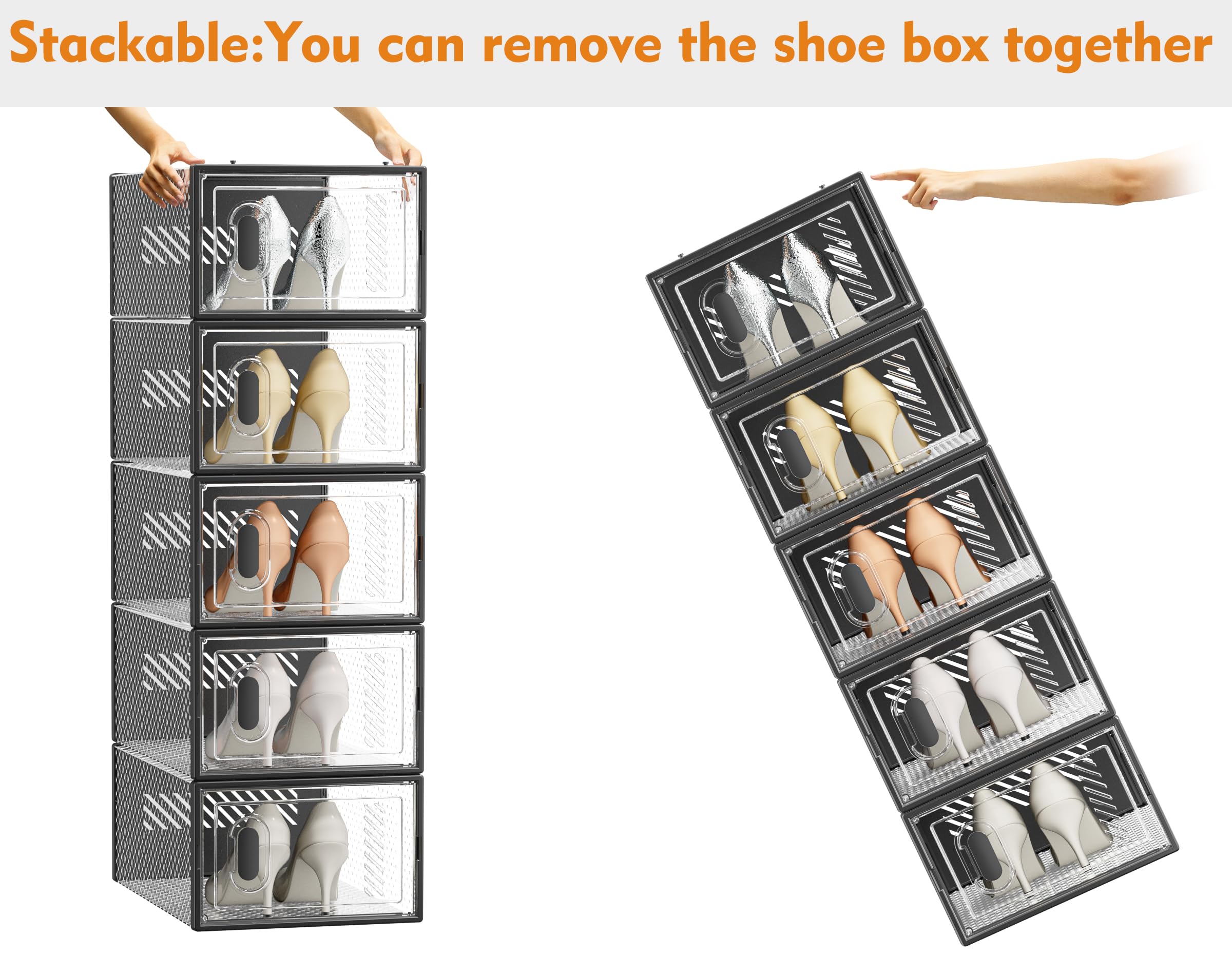 SIMPDIY compact closet shoe storage to maximize space