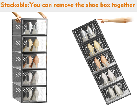SIMPDIY compact closet shoe storage to maximize space