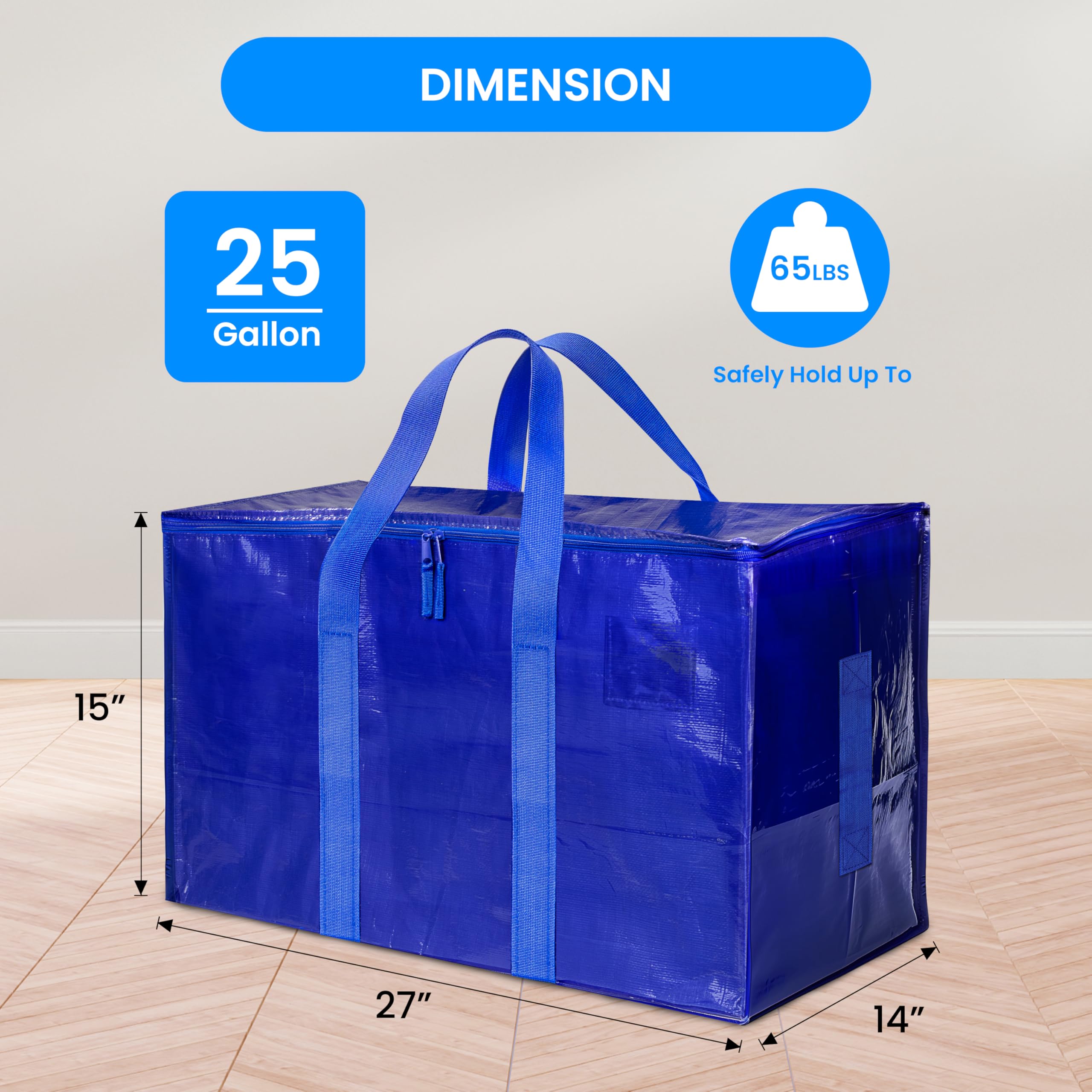 Simple Deluxe 95-liter capacity bags suitable for clothes and bedding.