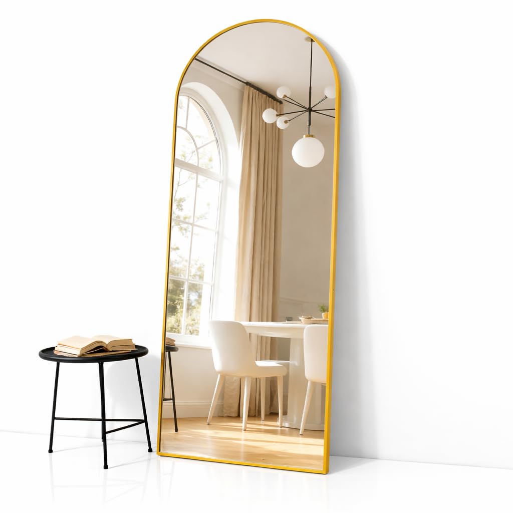 Simple Deluxe arched full-length mirror 71x26 front view for full-body checks