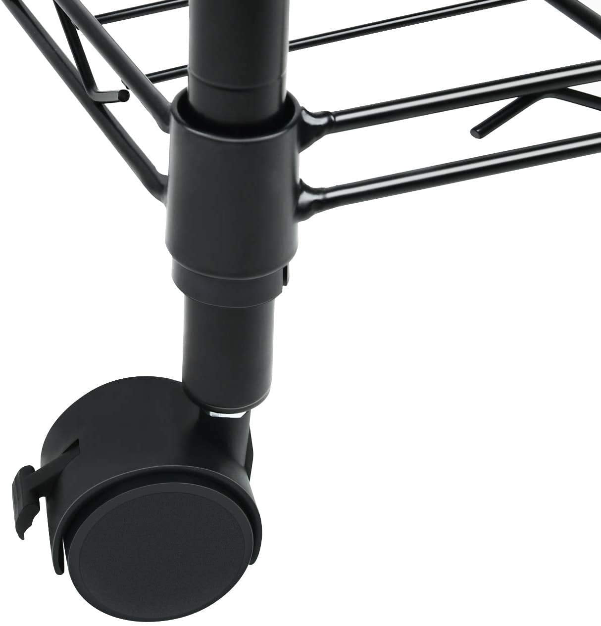 Simple Deluxe shelving unit fully loaded demonstrates high capacity per shelf