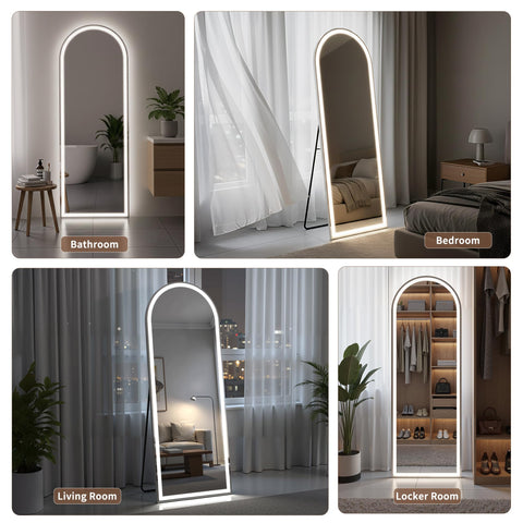 Simple Deluxe tempered glass full-length reflection for bedrooms and dressing spaces.