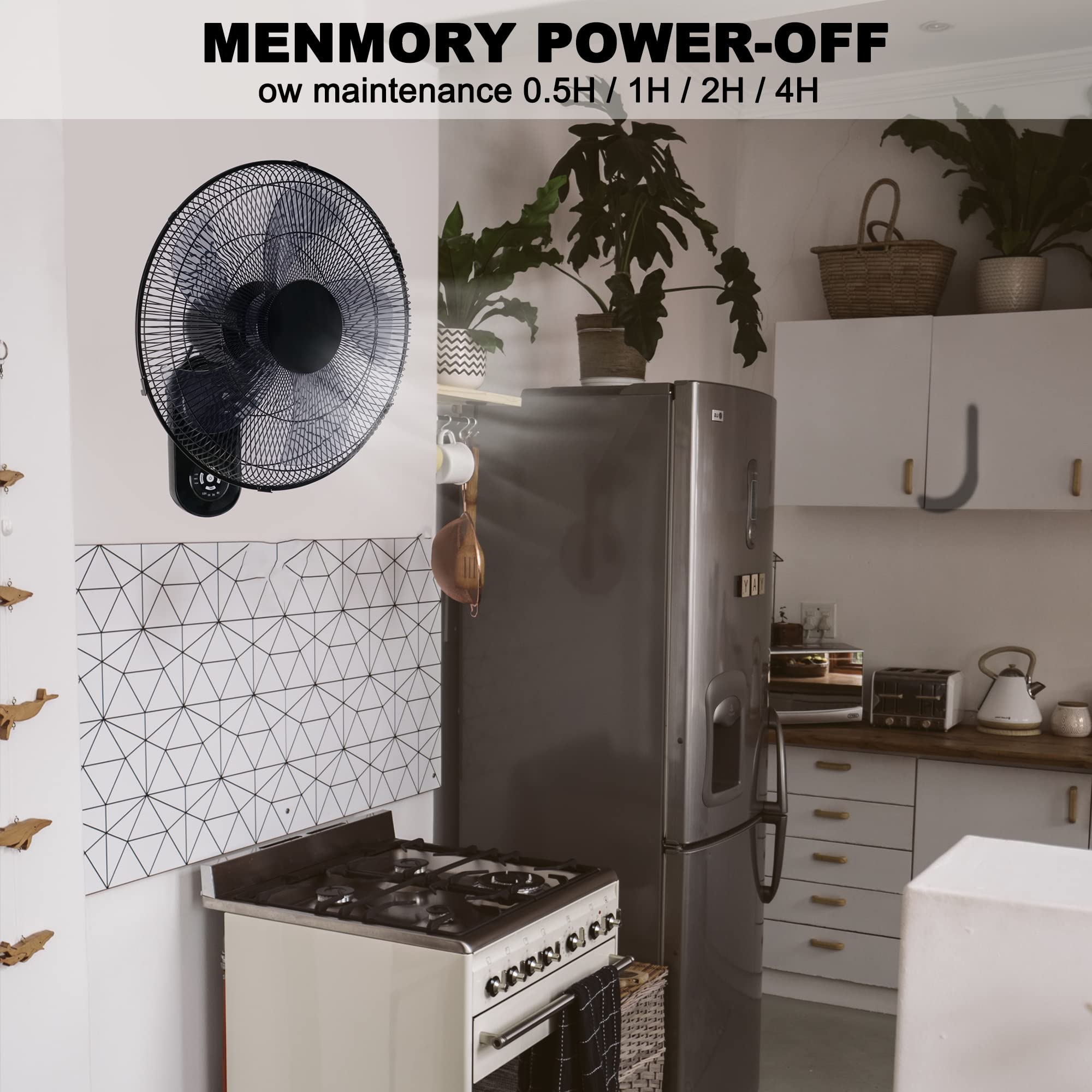 Simple Deluxe wall mount fan installation setup for easy mounting.