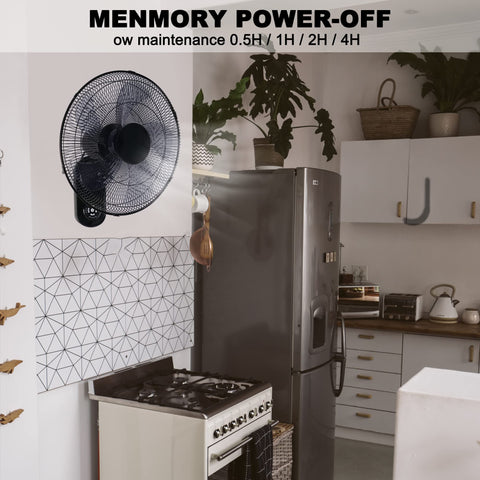 Simple Deluxe wall mount fan installation setup for easy mounting.