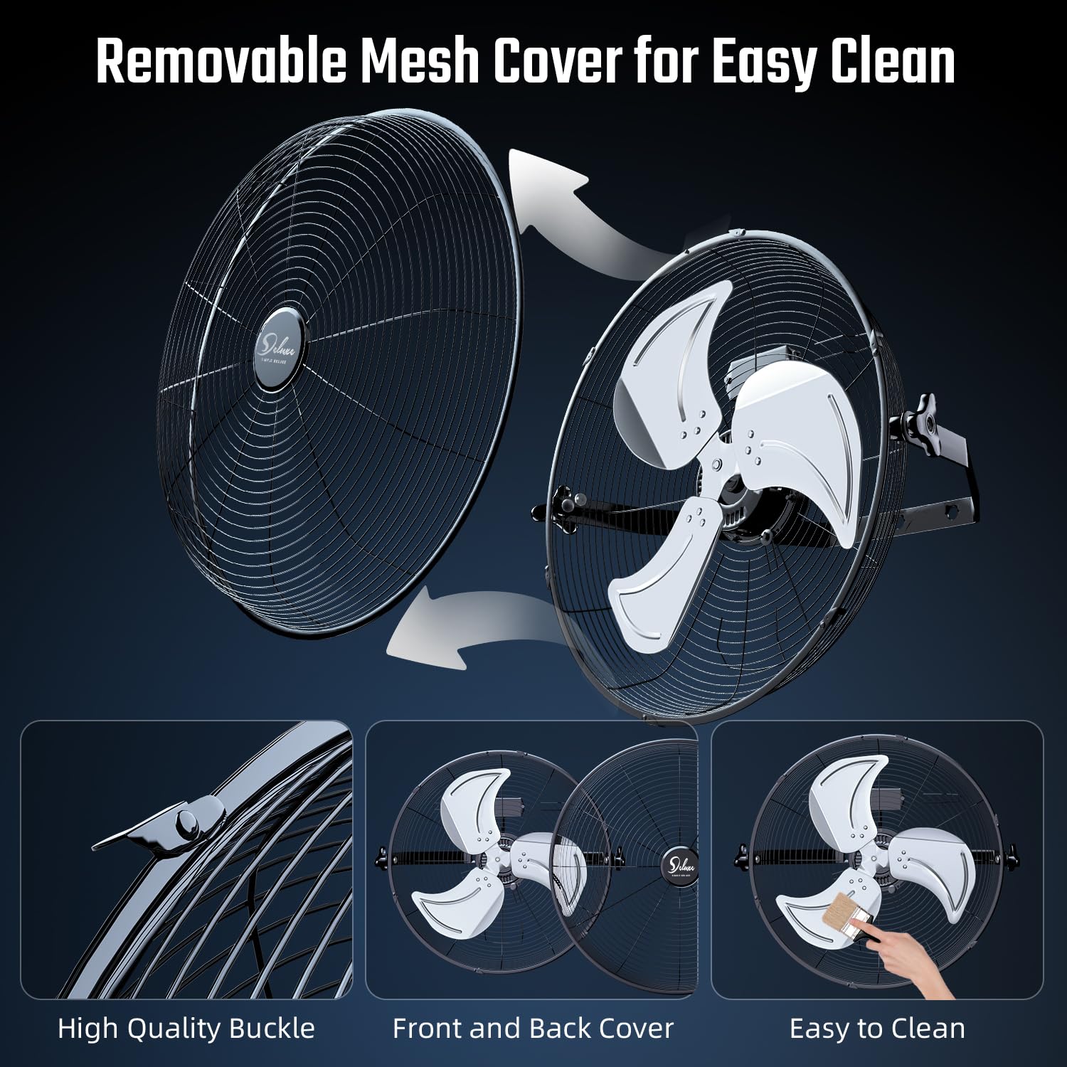 Simple Deluxe wide air delivery supports even airflow across large areas.