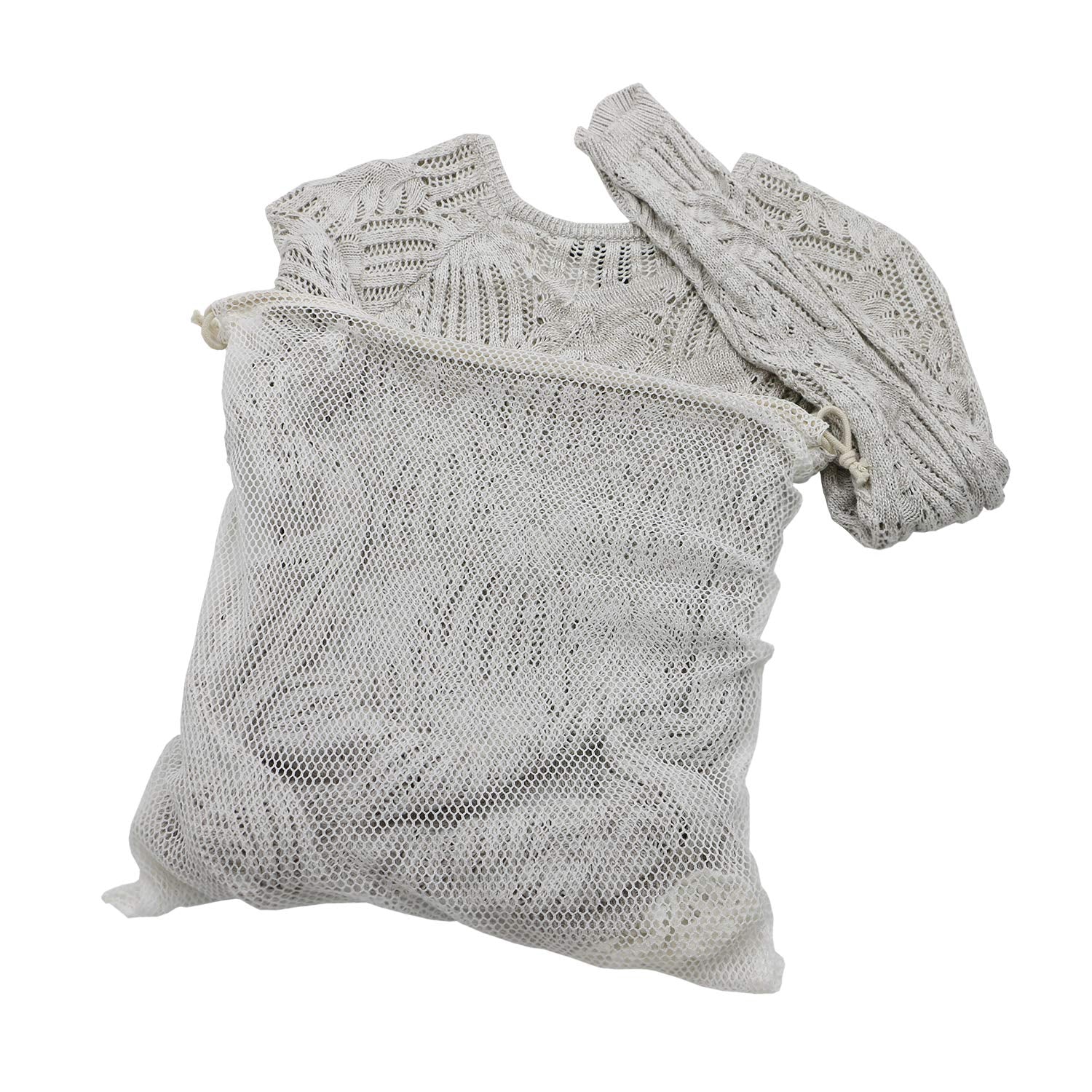 Simple Ecology mesh laundry bag detail emphasizing breathable fabric and durability