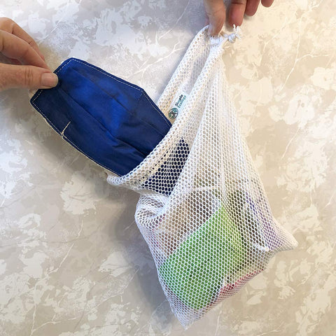 Simple Ecology organic cotton mesh bag packaging with Kraft packaging