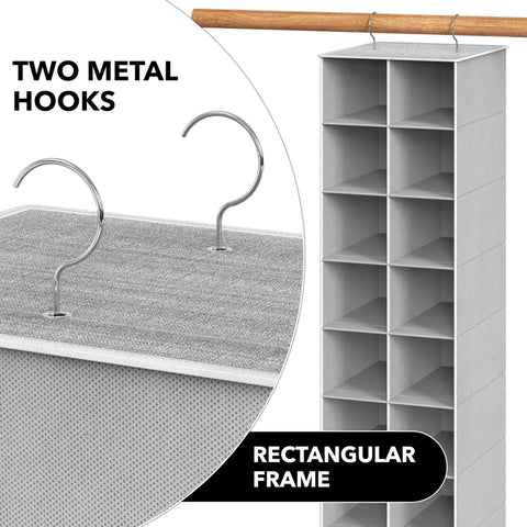 Simple Houseware 20-lb capacity supports everyday shoe storage without sag.