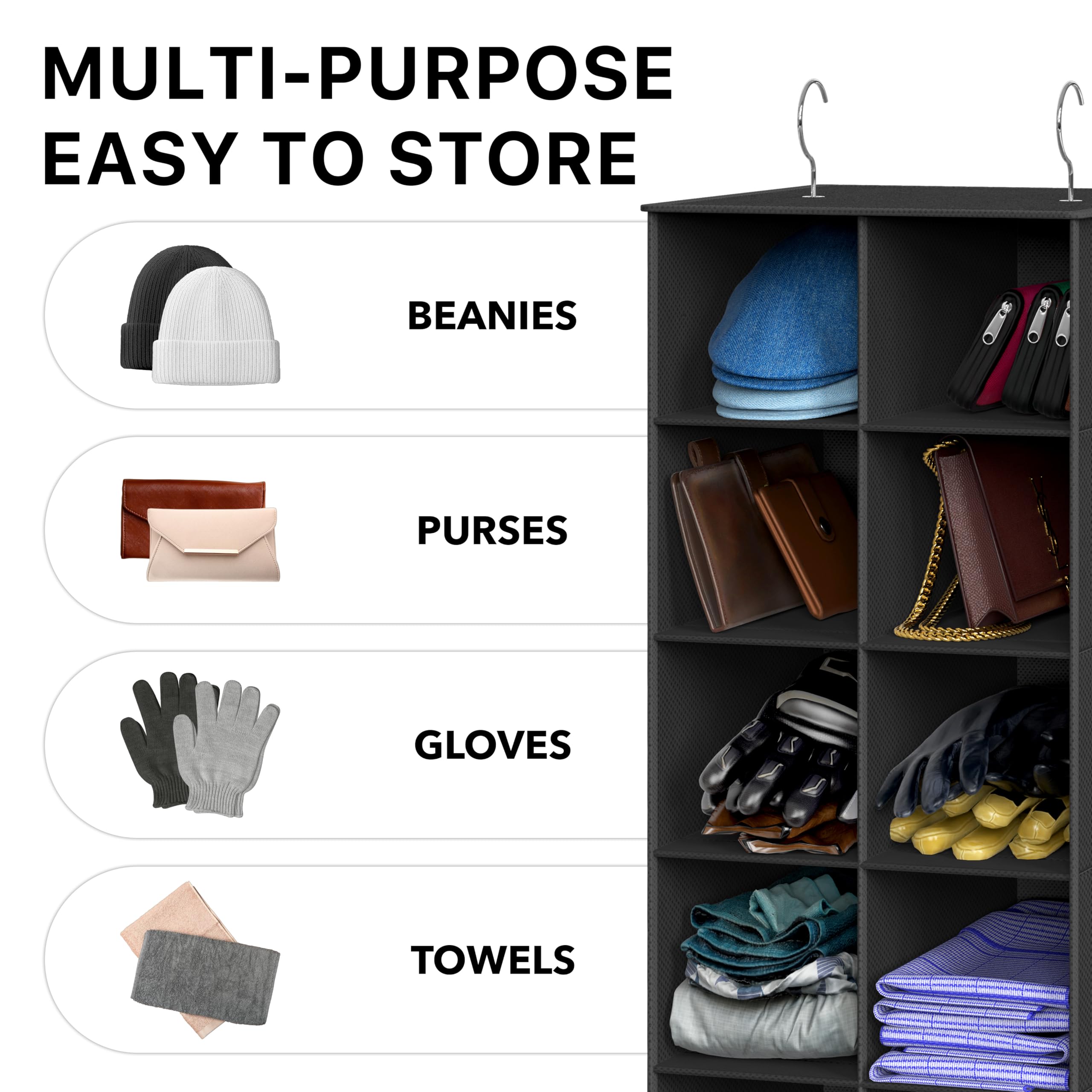 Simple Houseware sturdy metal frame supports 20 lbs capacity in use