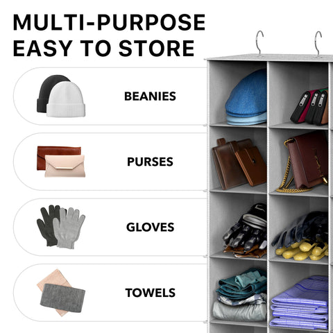 Dimensions graphic: 11.5 in depth by 17.25 in width for closet fit.