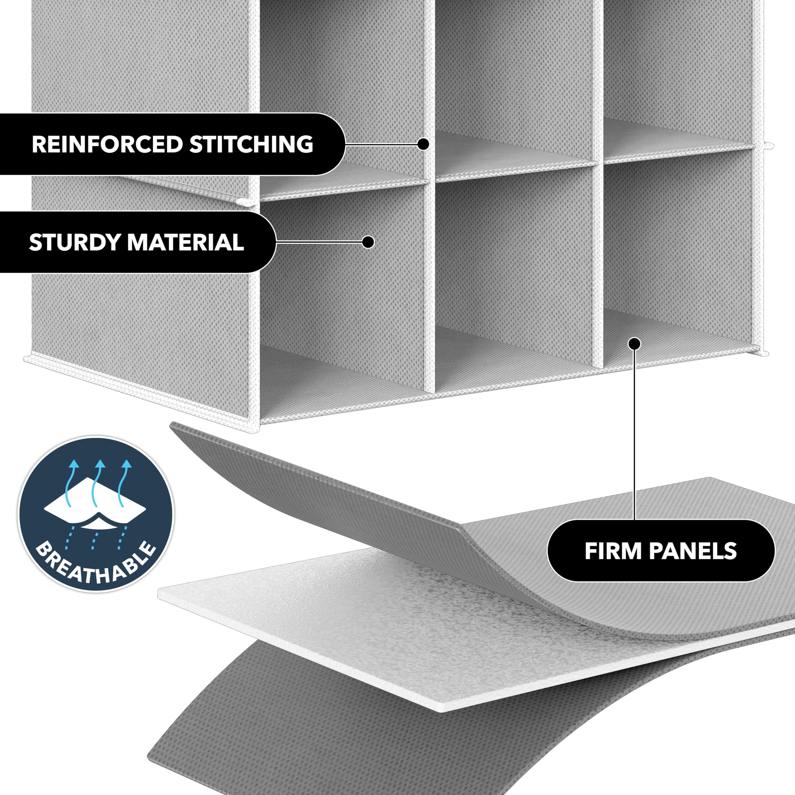 Simple Houseware folded-flat design shown for travel or seasonal storage.