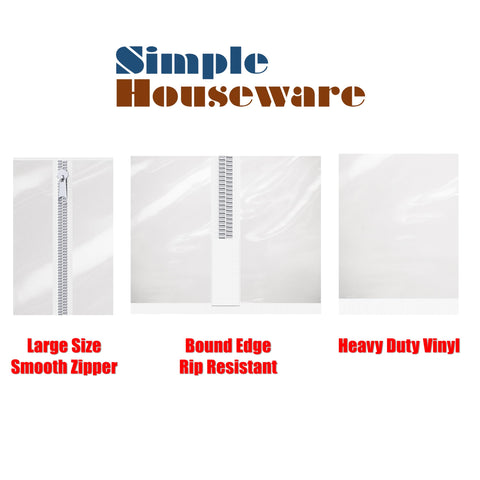 Simple Houseware 3-inch casters with locking wheels provide smooth mobility.