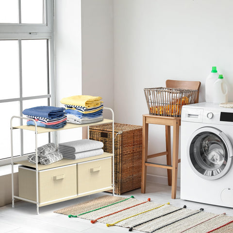 Simple Houseware 31.25 x 28.25 inch unit fits compact rooms for clutter-free spaces.