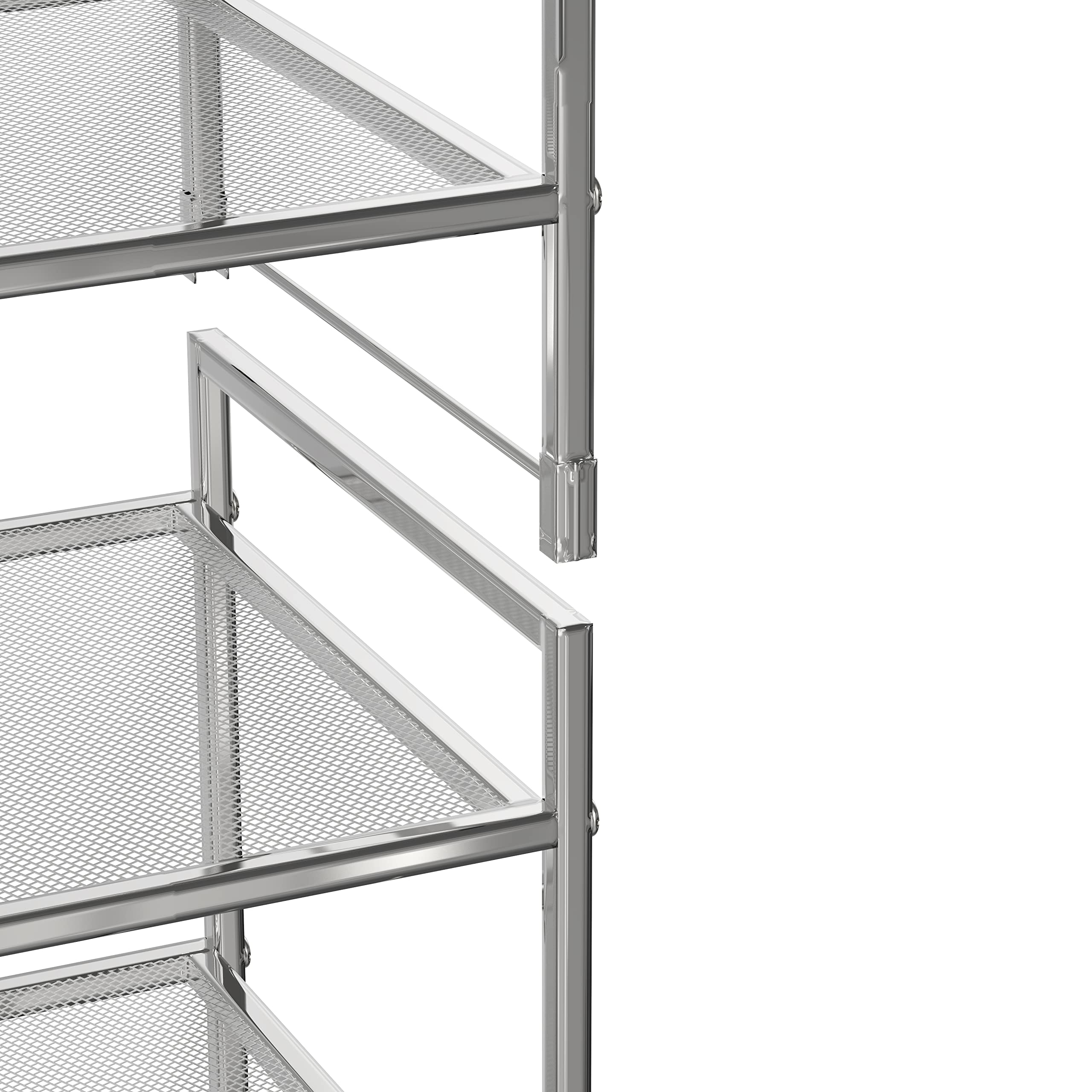  Simple Houseware 3-Tier Stackable Mesh Shoe Rack in entryway, clutter-free
