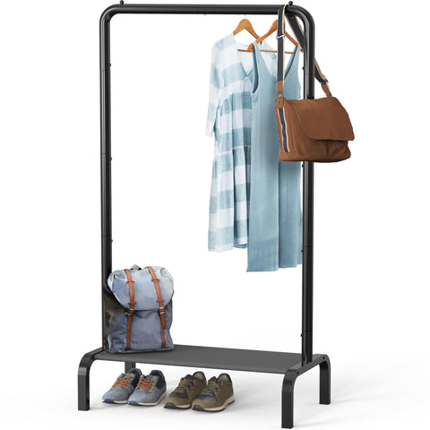 Simple Houseware 30in narrow rack front view showing space saving design for small closets