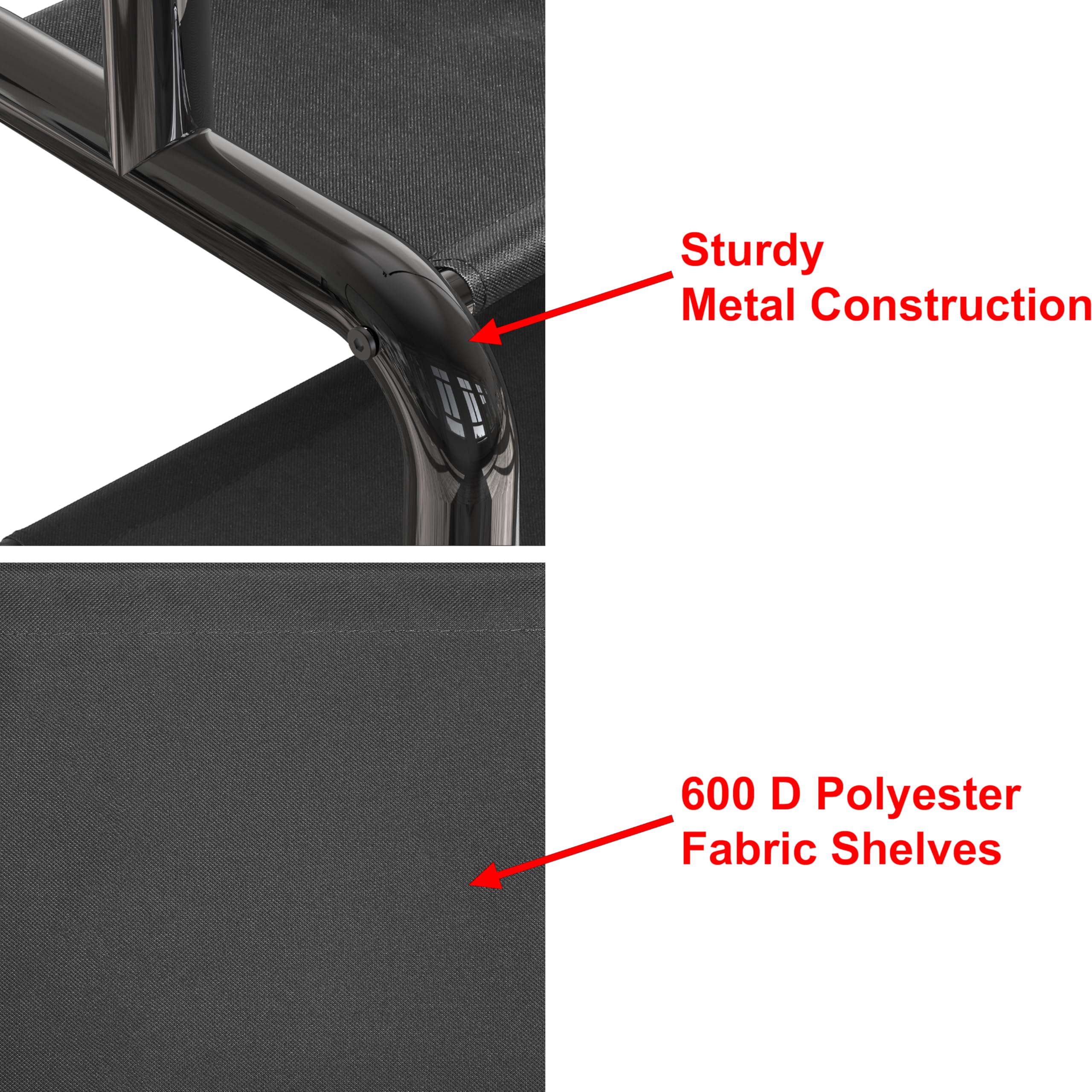 Simple Houseware 52-inch rack hanger stoppers prevent hanger slips for secure garments.