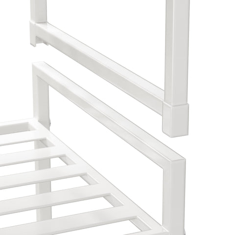 Simple Houseware 9-pairs-per-rack capacity helps keep footwear organized.