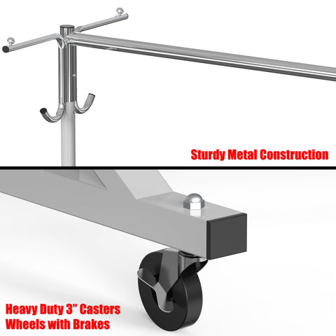 Simple Houseware bracket-extension hooks add height and accessory options.