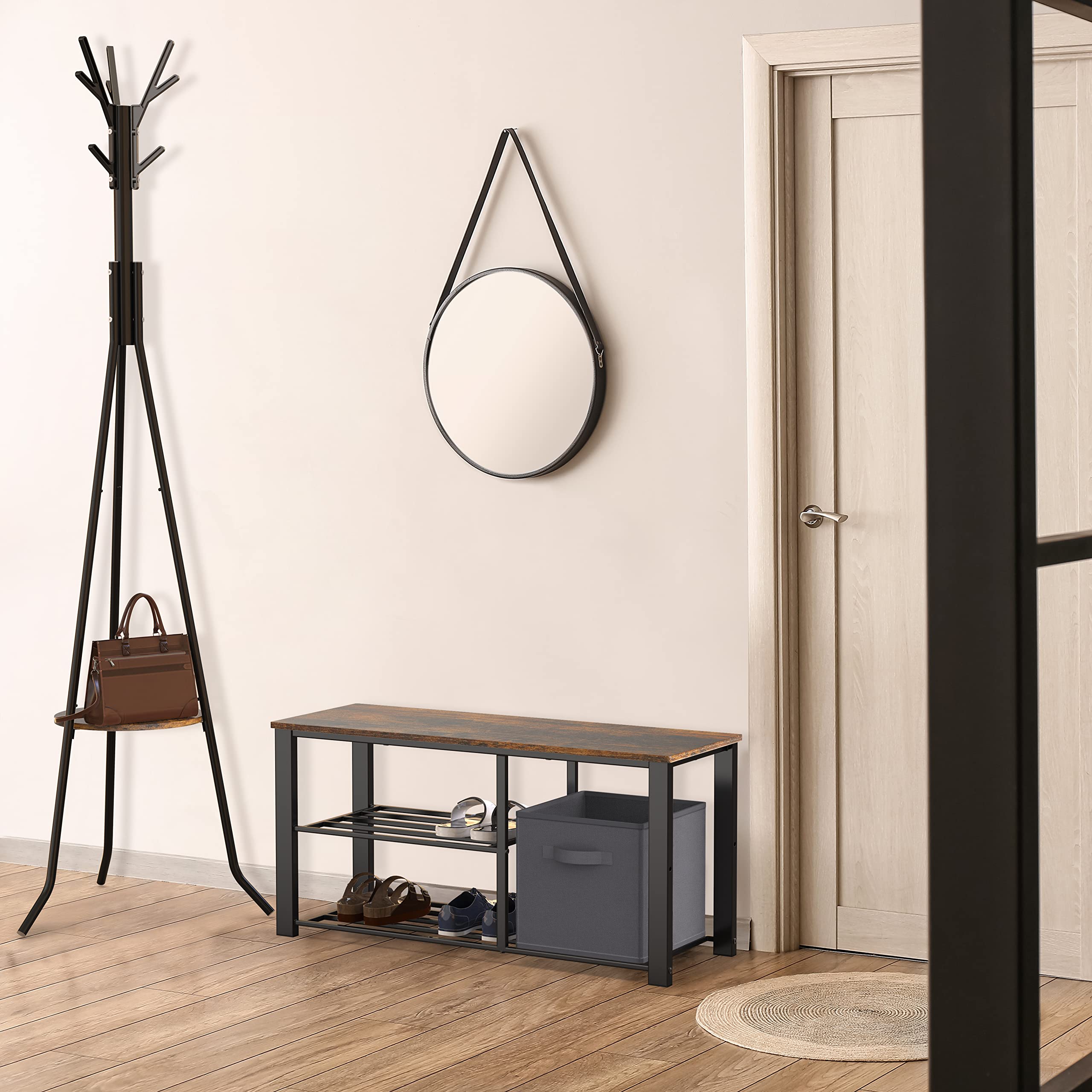 Simple Houseware built-in storage bin cubby ideal for footwear and small accessories.