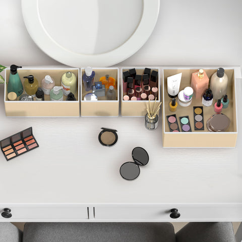 Simple Houseware dividers keep closet and dresser items separated.