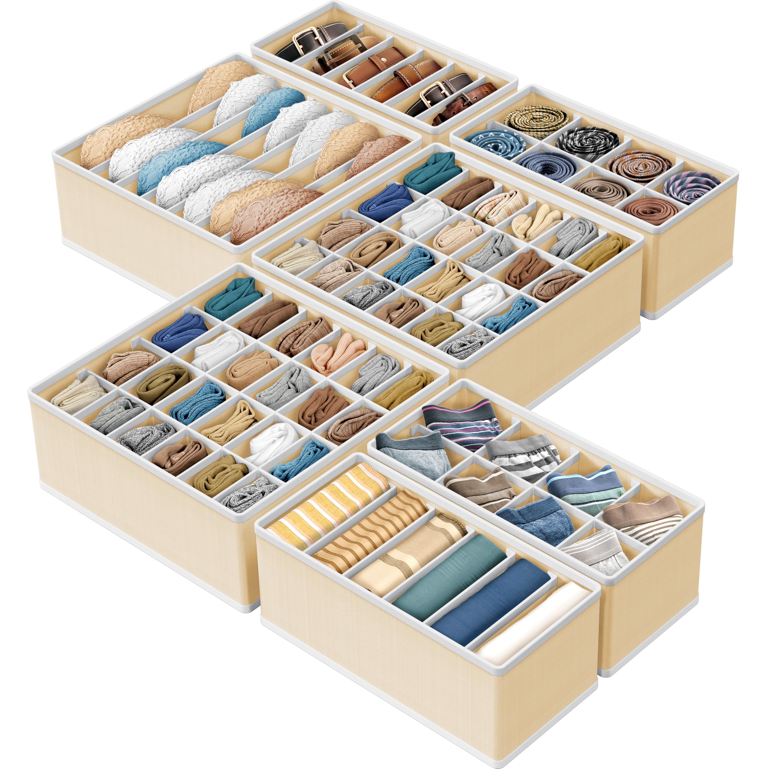 Simple Houseware 6-cell bin keeps lingerie neatly organized and easy to grab.