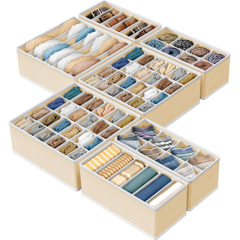 Simple Houseware 6-cell bin keeps lingerie neatly organized and easy to grab.