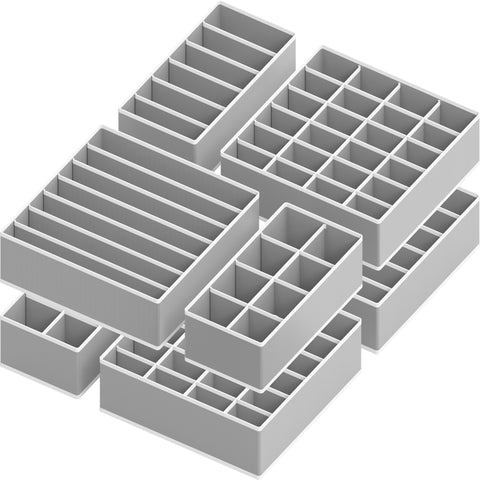 Simple Houseware gray 7-piece set adds closet organization and calm aesthetics.