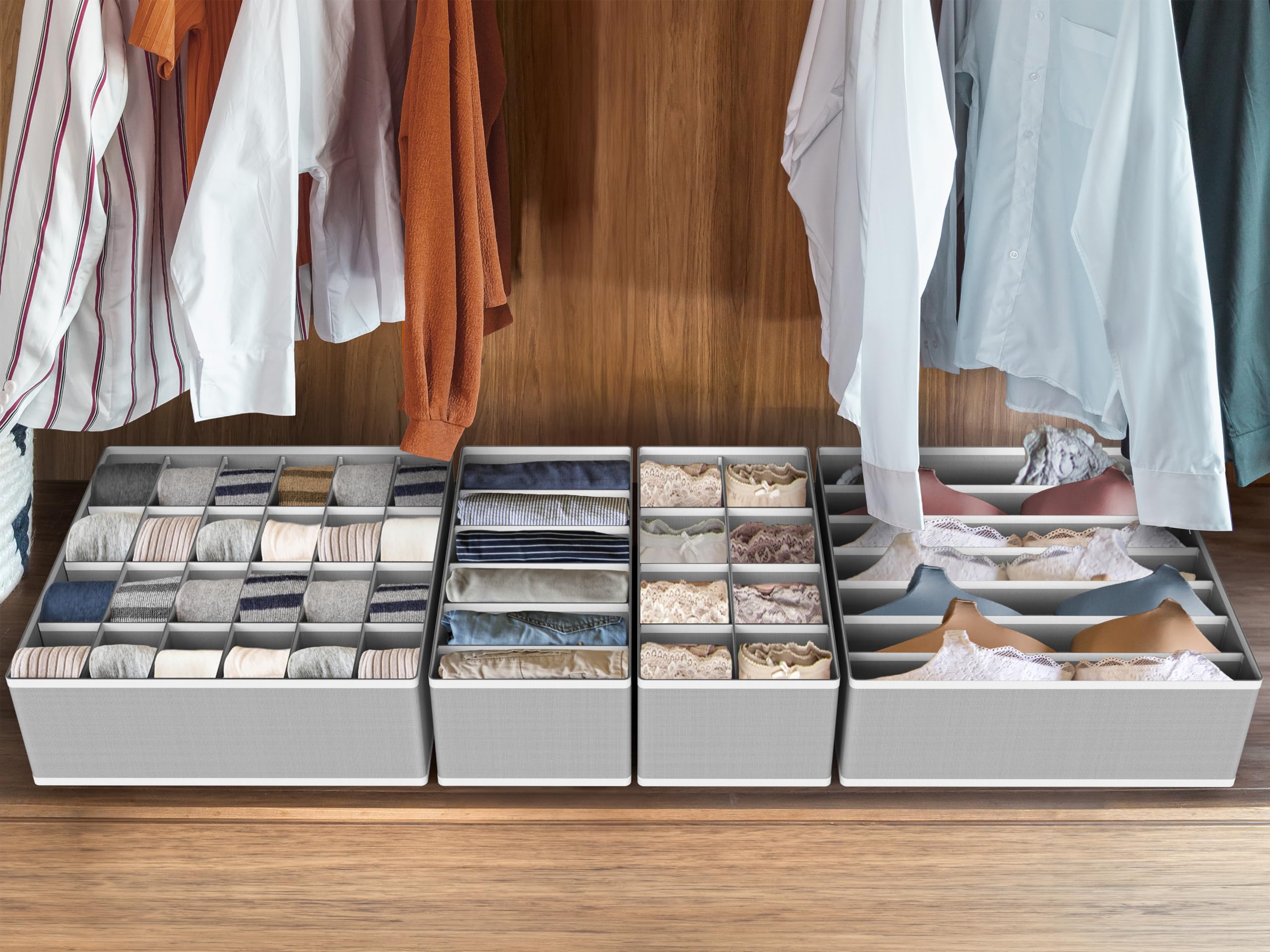 Simple Houseware non-woven fabric bins designed for durable lightweight use.
