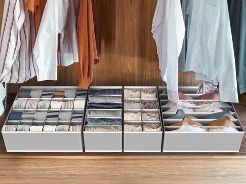Simple Houseware non-woven fabric bins designed for durable lightweight use.