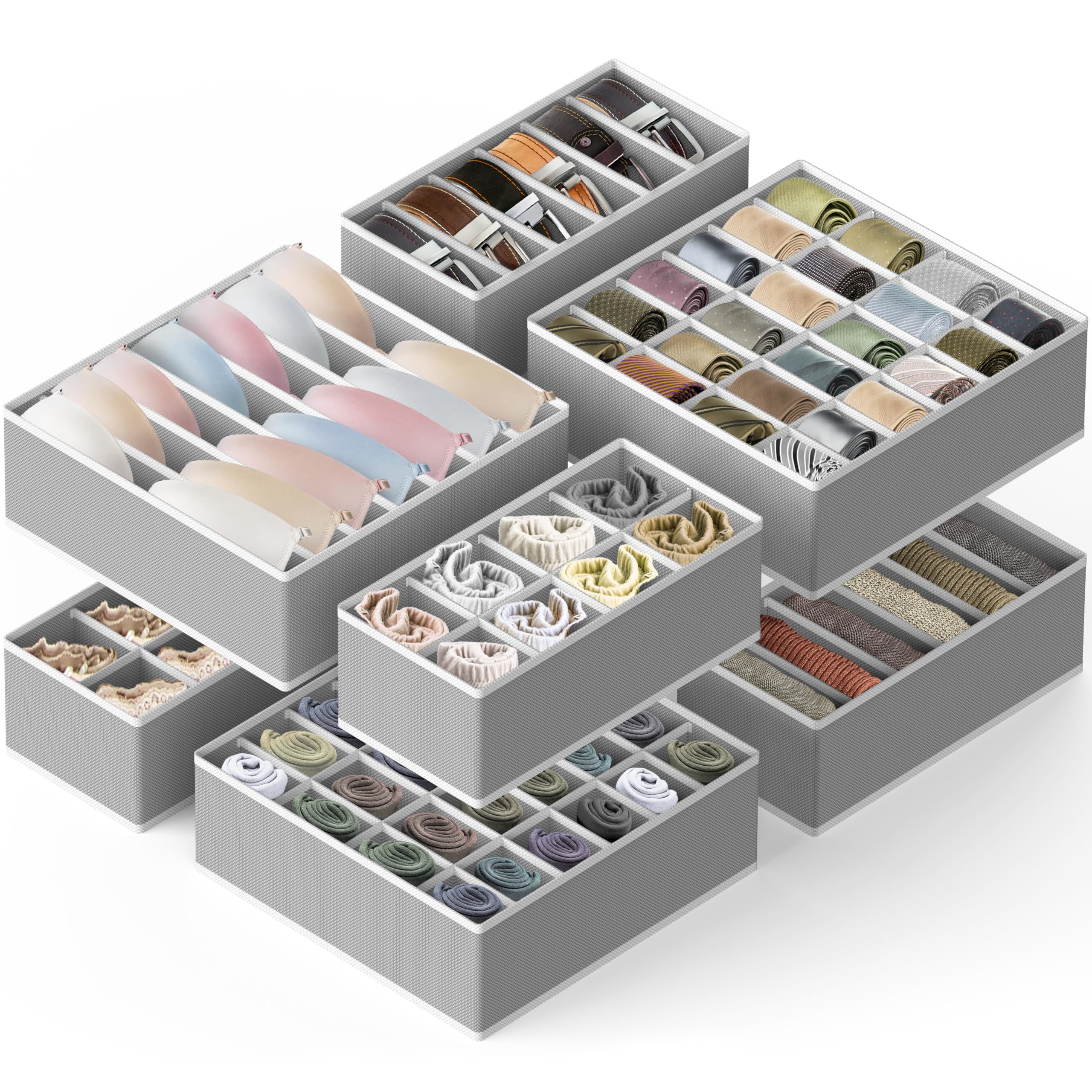 Simple Houseware foldable fabric bin for a tidy drawer setup.