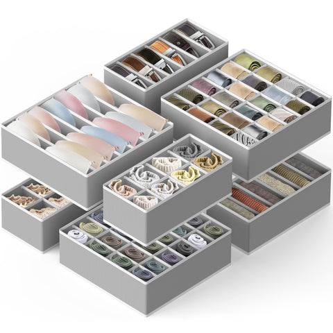Simple Houseware foldable fabric bin for a tidy drawer setup.